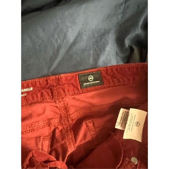 AG dark red legging ankle super skinny corduroy pants 27R - Picture 4 of 4